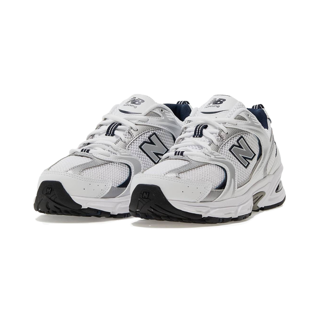 New Balance 530 White Silver Navy